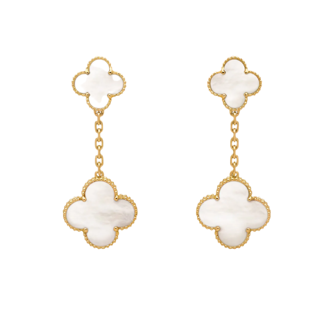VCA Inspiration Magic Alhambra Clover Dangle Earrings