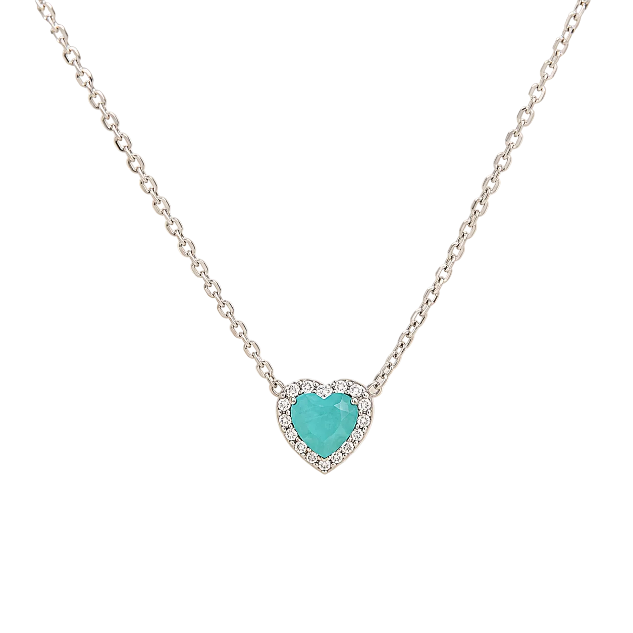 Lídia Colombian Emerald Heart Necklace