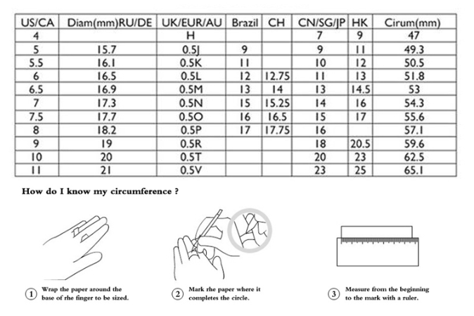 Anel de diamante atado em ouro maciço 14K
