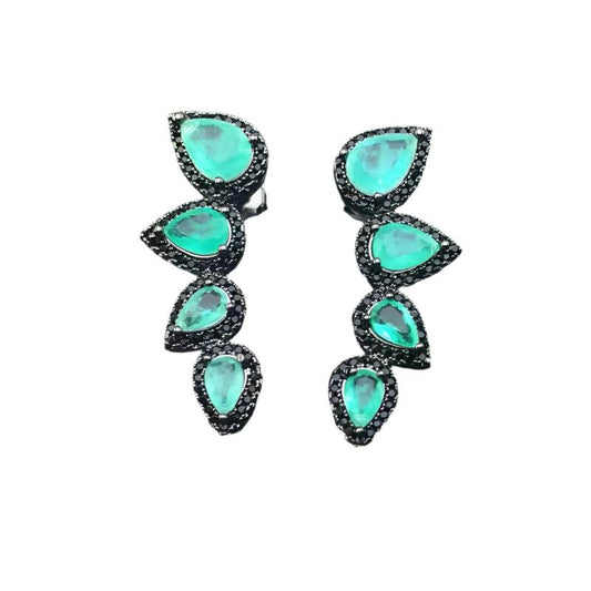 Paraíba Black Climber Earrings