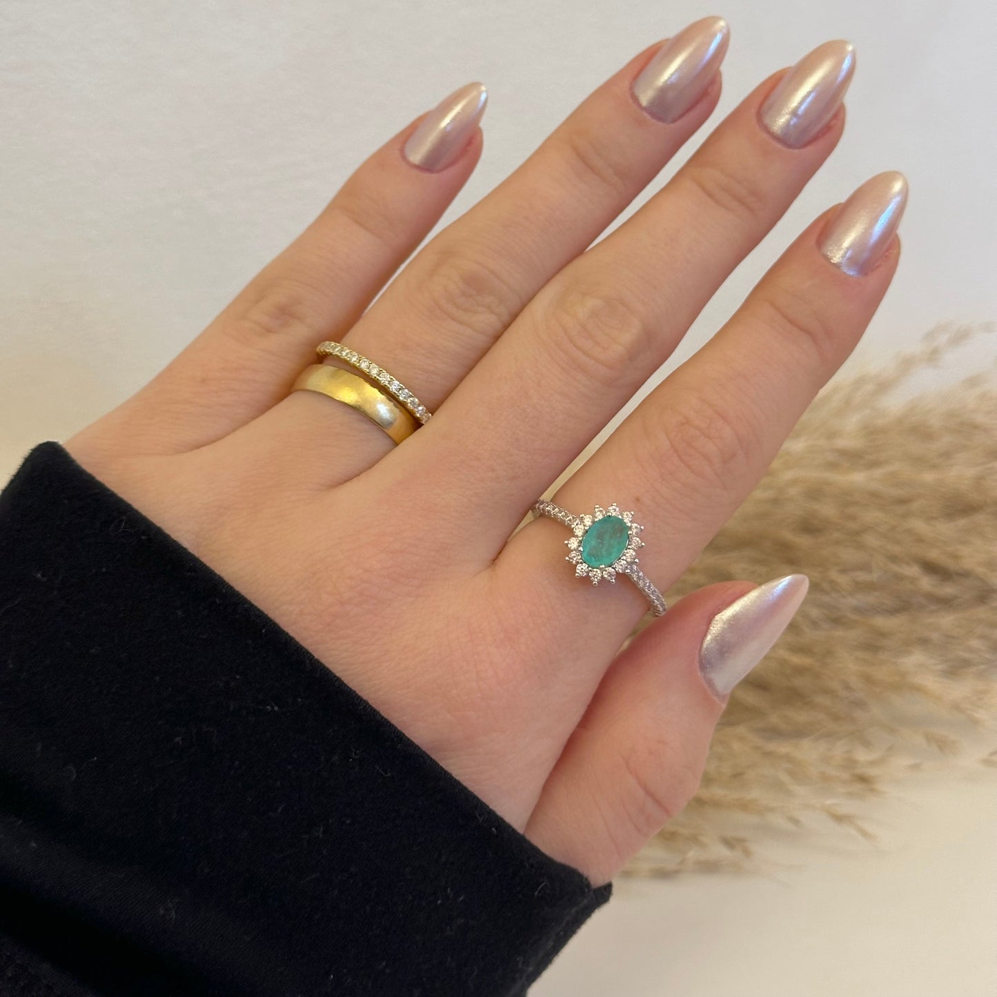 Zoe Colombian Emerald Ring