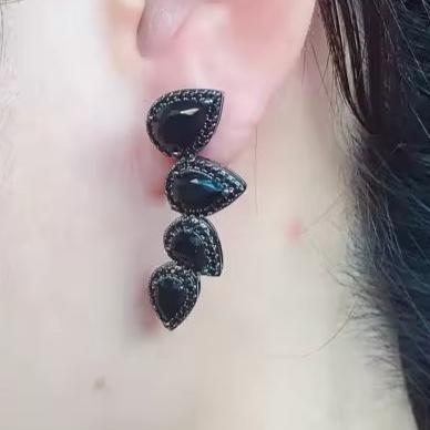 Paraíba Black Climber Earrings