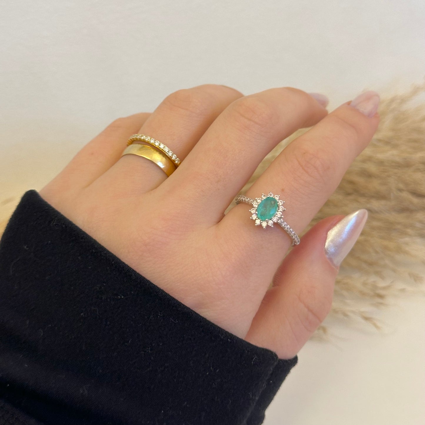 Zoe Colombian Emerald Ring