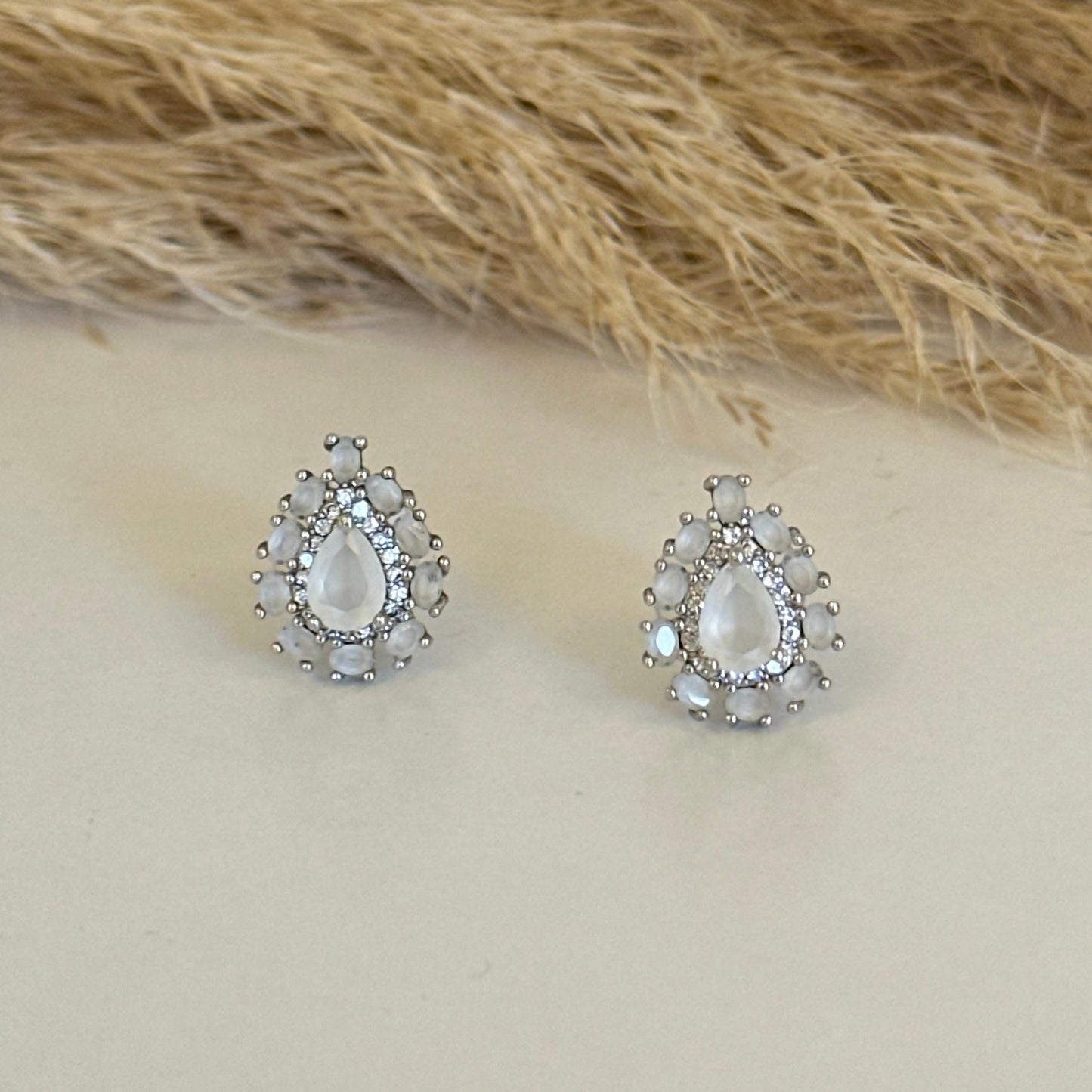 Reina Drop Stud Earrings