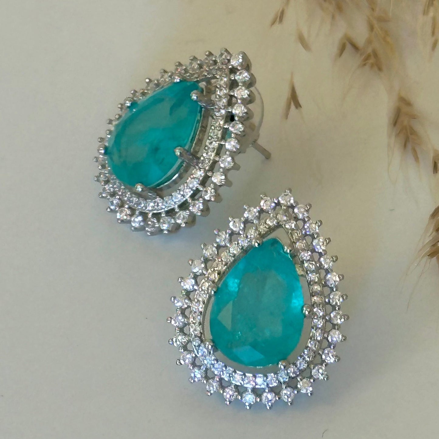 Paraíba Luxe Drop Stud Earrings