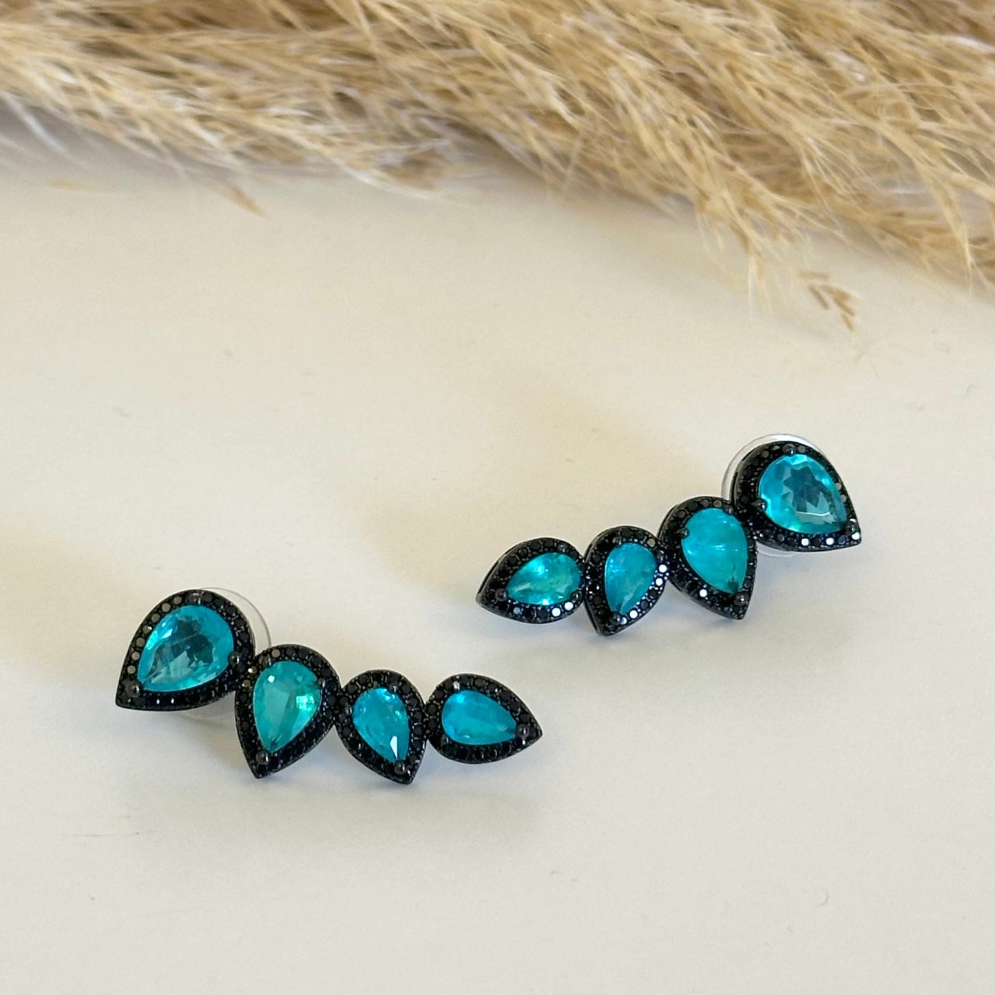 Paraíba Black Climber Earrings