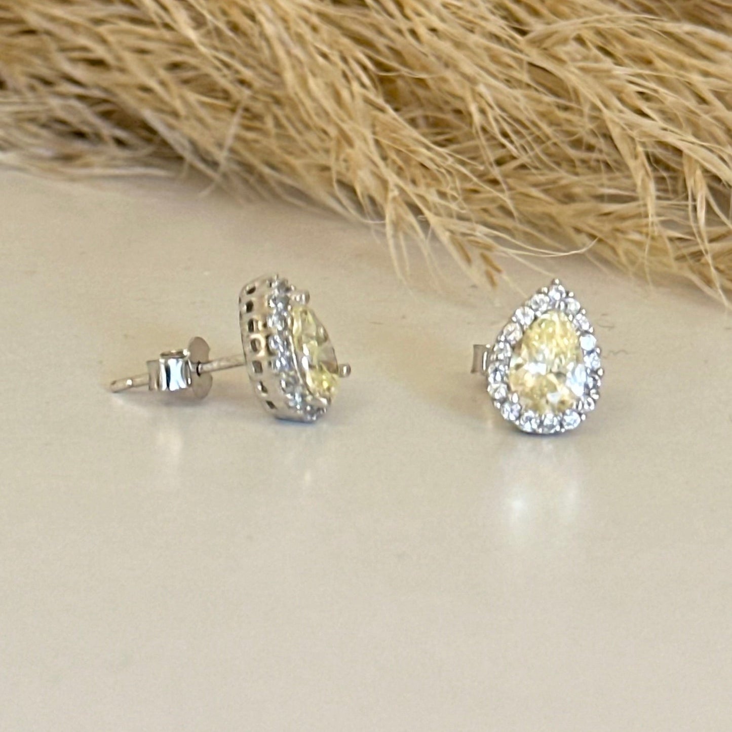 Regina Fancy Yellow Stud Earrings