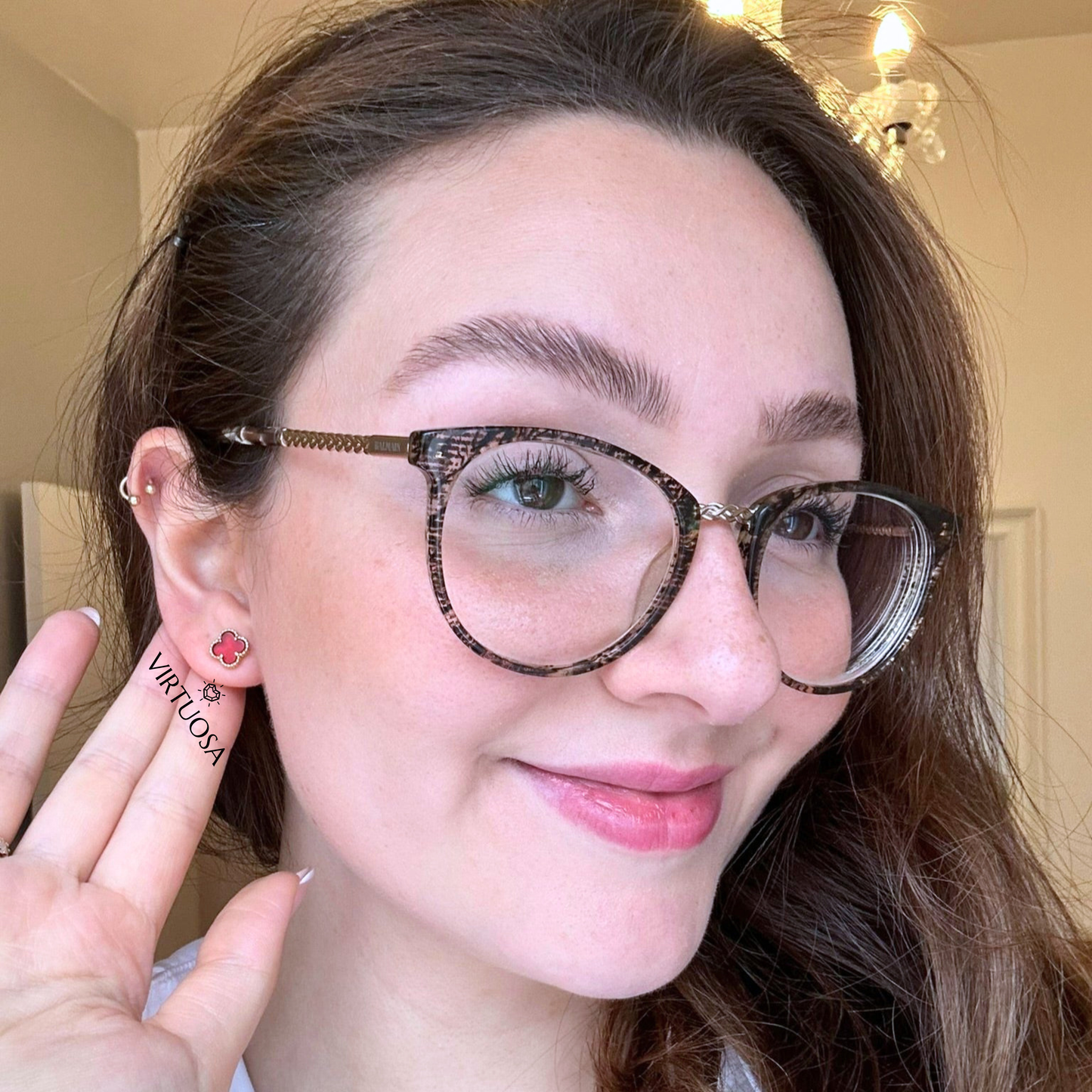 Four Leaf Clover Stud Earrings, Small