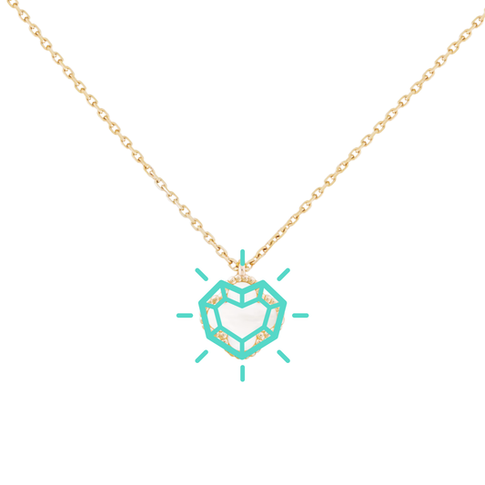 Four Leaf Clover Gold Necklace, Small
