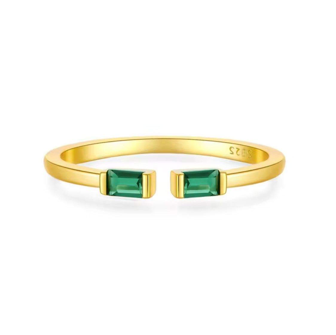 Catherine Baguette Open Ring