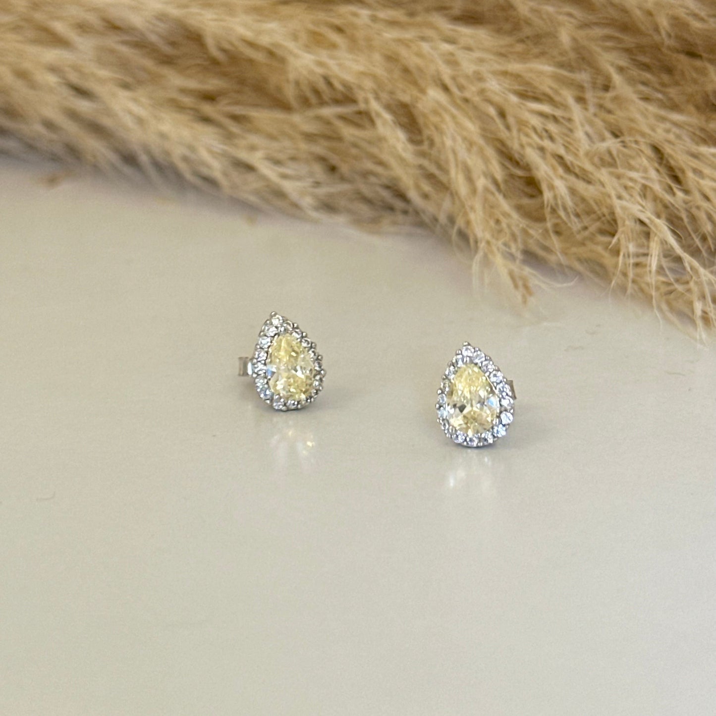 Regina Fancy Yellow Stud Earrings