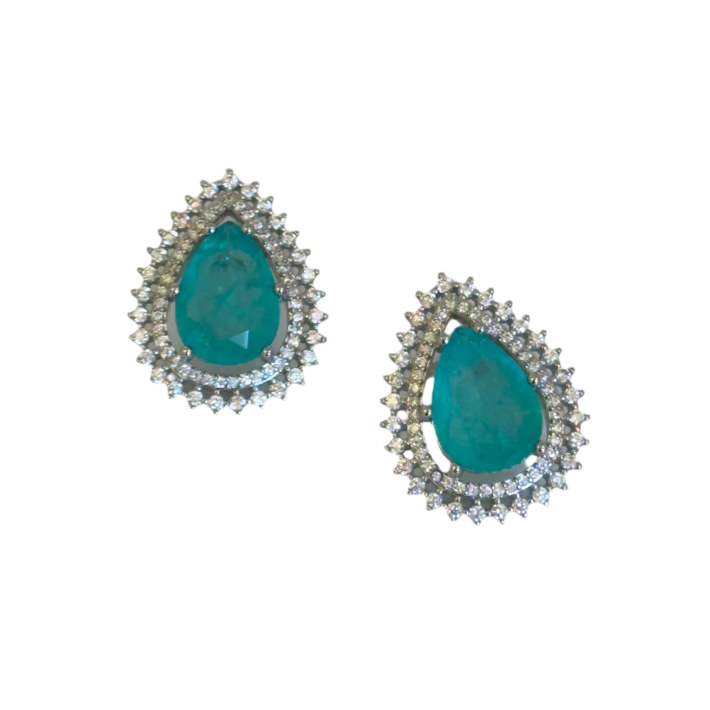 Paraíba Luxe Drop Stud Earrings