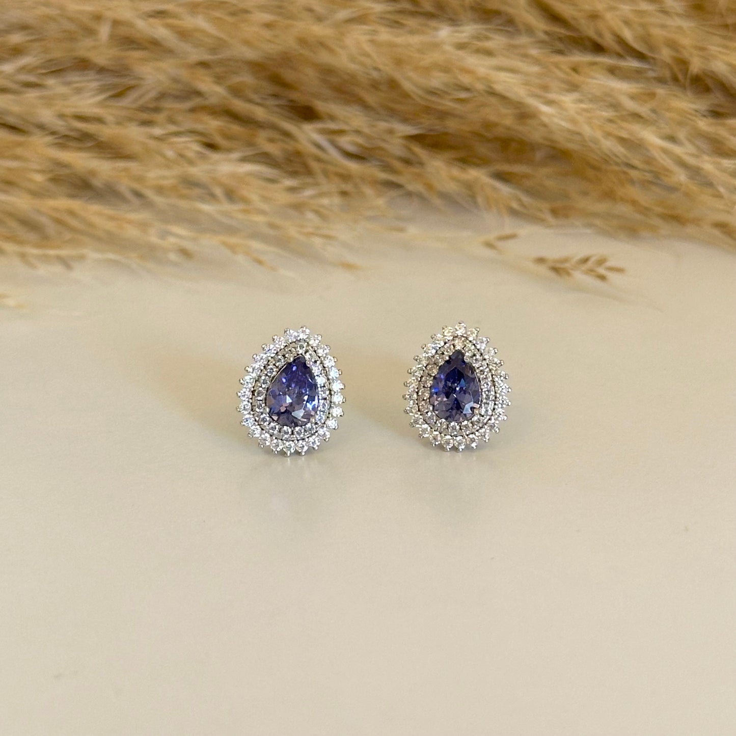 Regina Tanzanite Stud Earrings