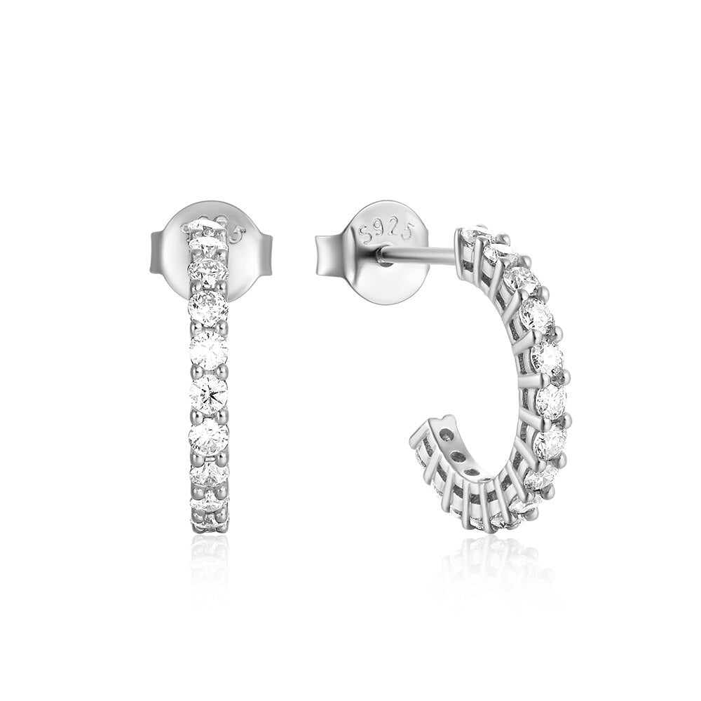 Mônica Moissanite Hoop Earrings