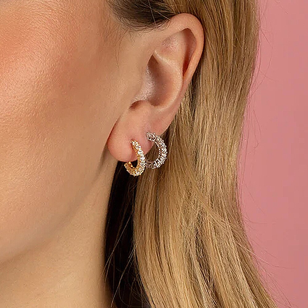 Mônica Moissanite Hoop Earrings