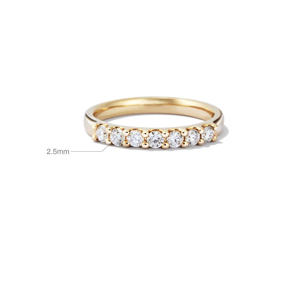 Estella Half Eternity Moissanite Ring