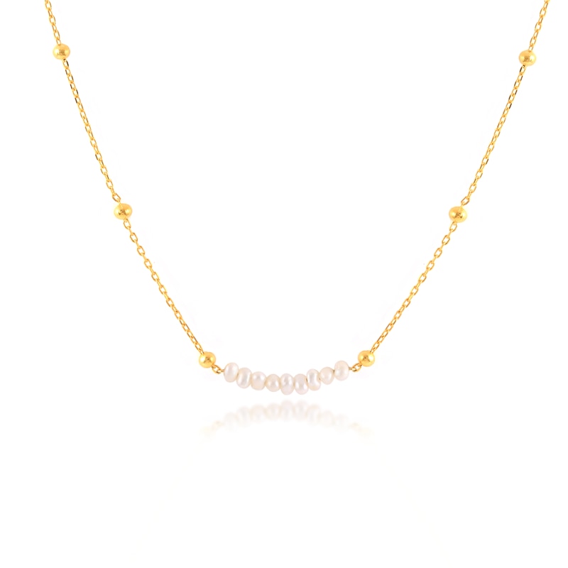 Delilah Beaded Pearl Necklace