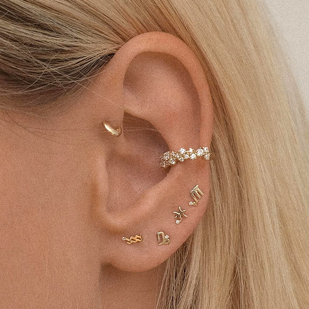 Zodiac Stud Earrings