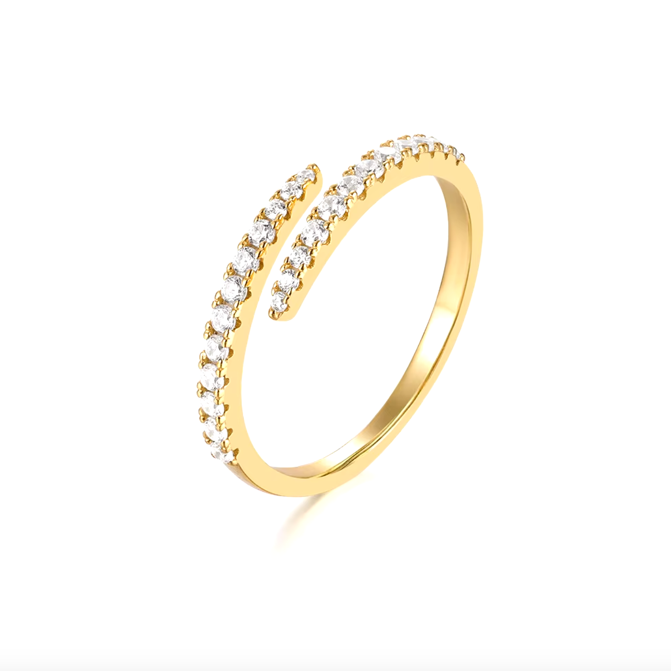 Claw Pavé Adjustable Ring