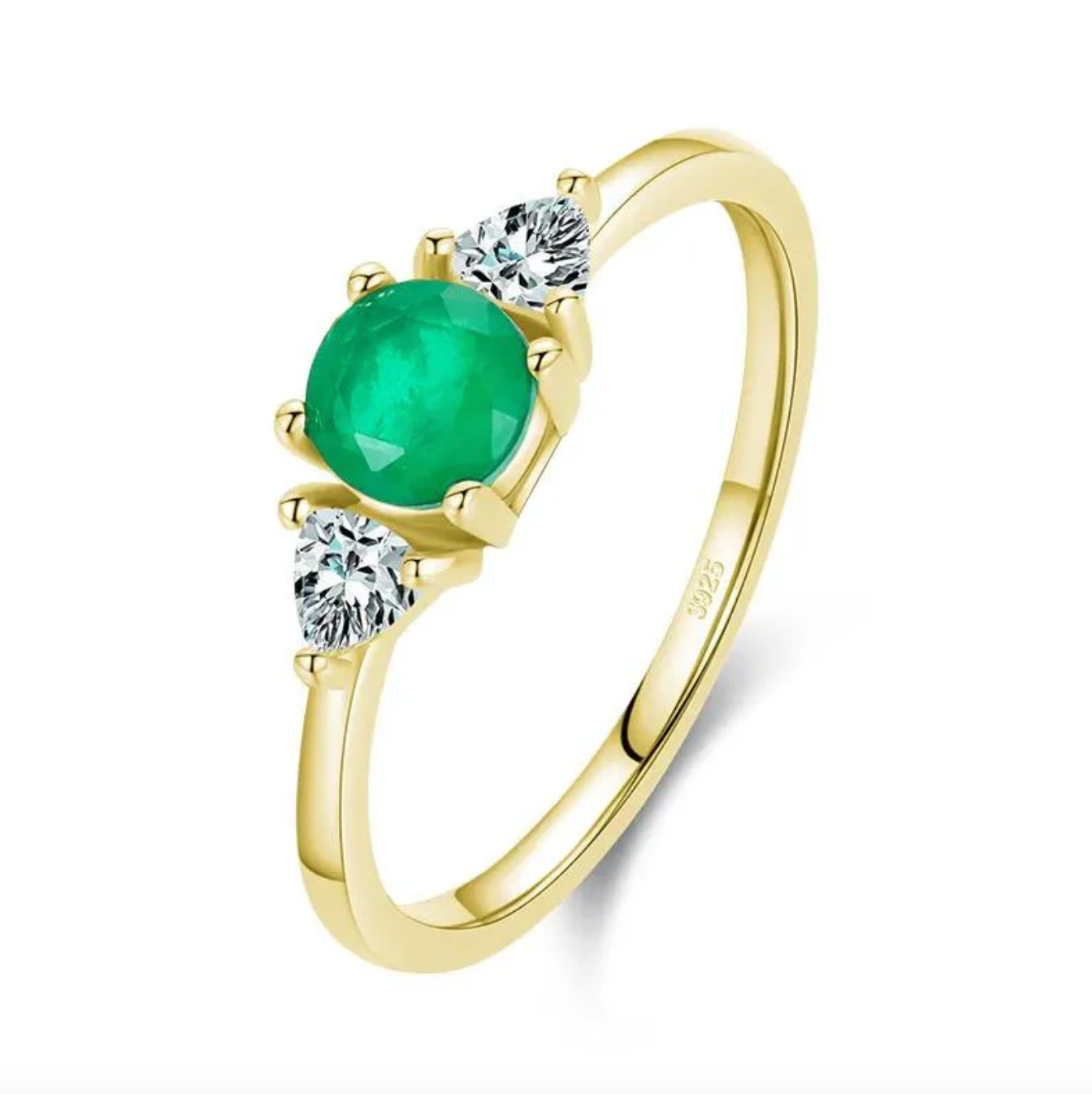 Liz Oval Emerald Ring