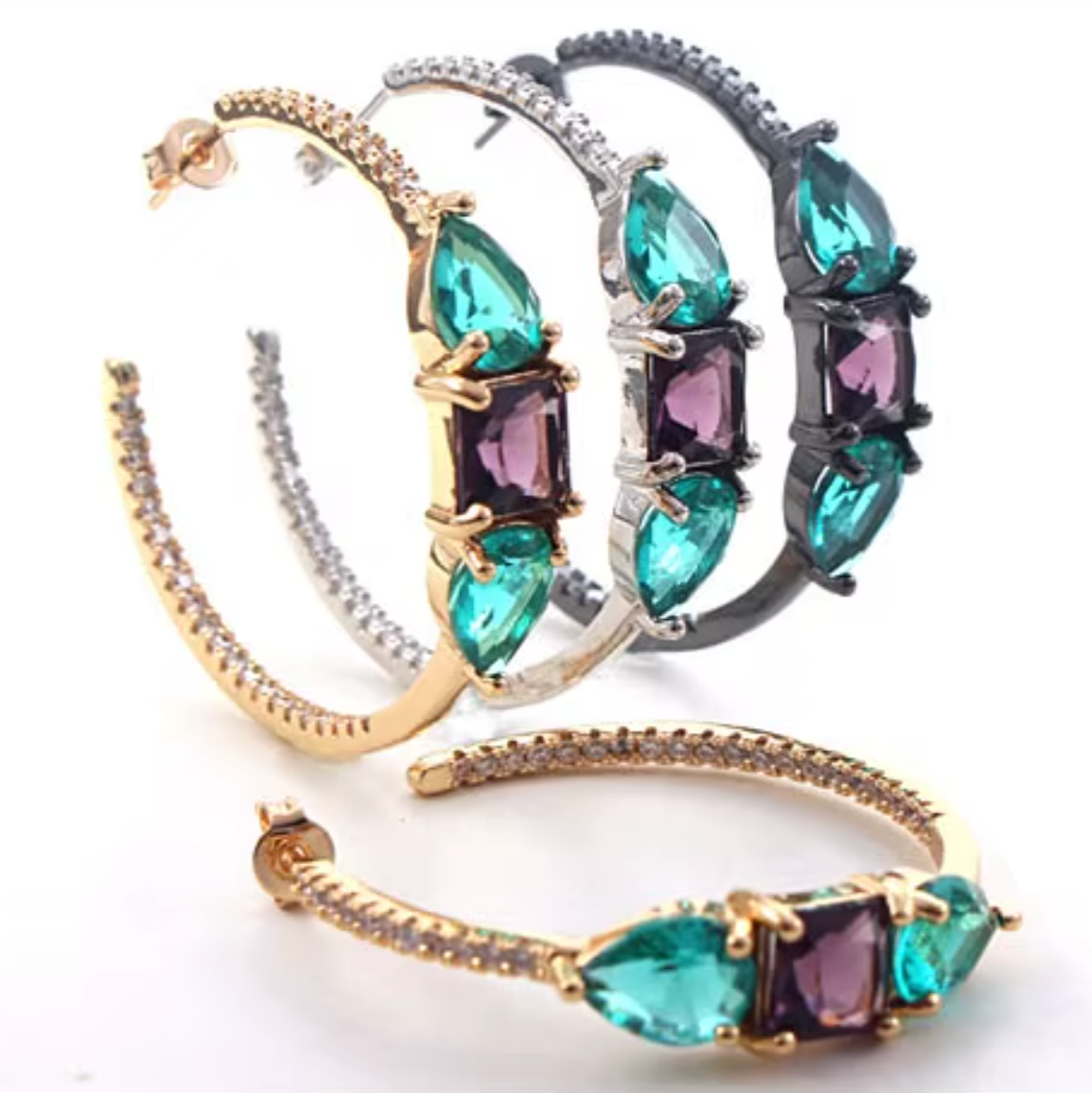 Fran Gemoetric Hoop Earrings