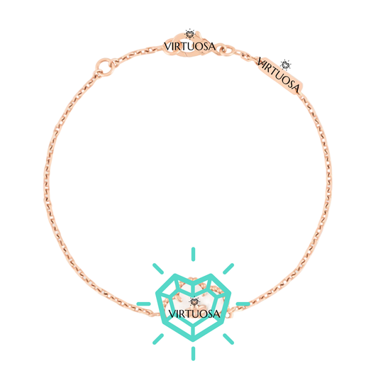 Plumb Blossom Rose Bracelet, Large