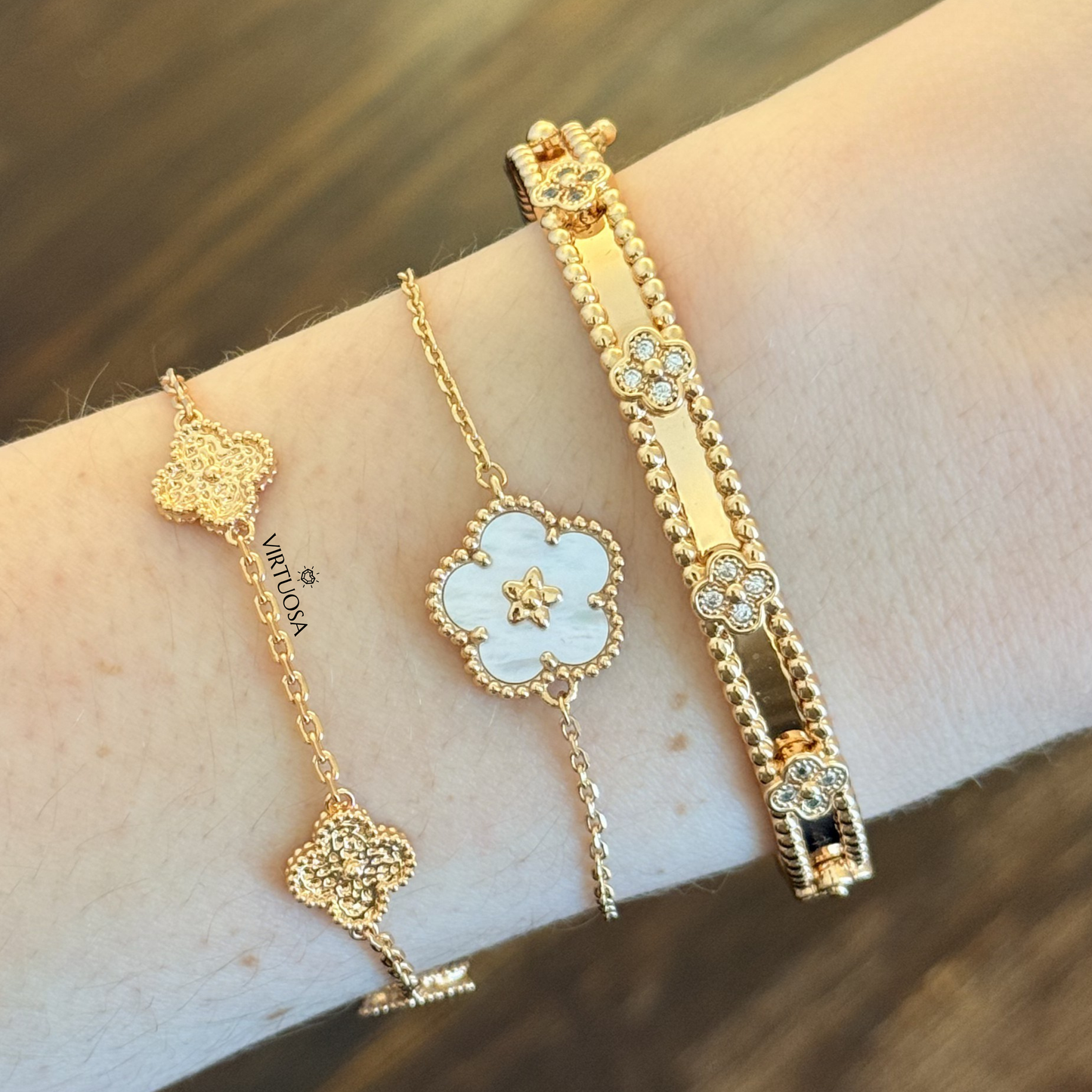 Four Leaf Clover Bracelet, Small