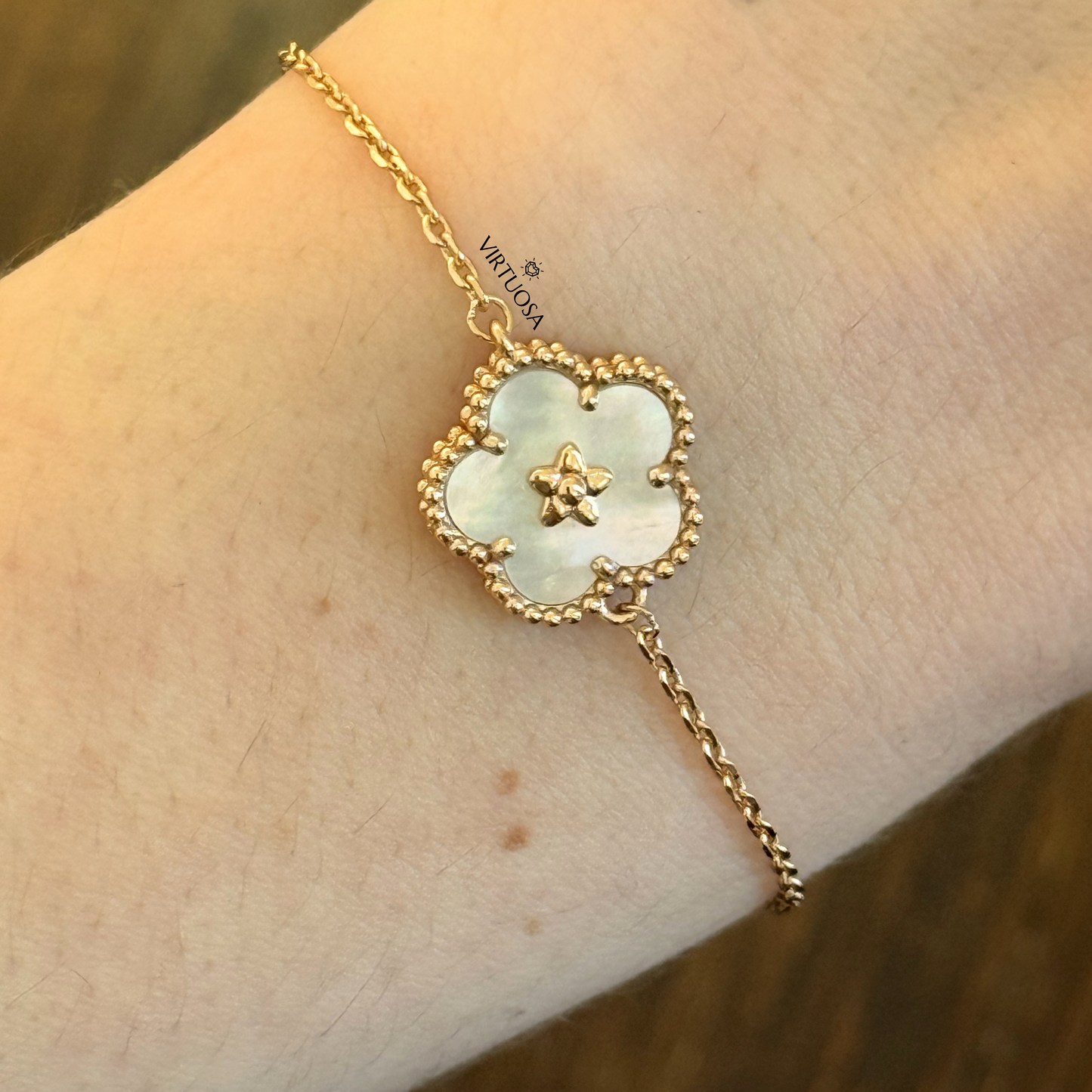 Plumb Blossom Rose Bracelet, Large