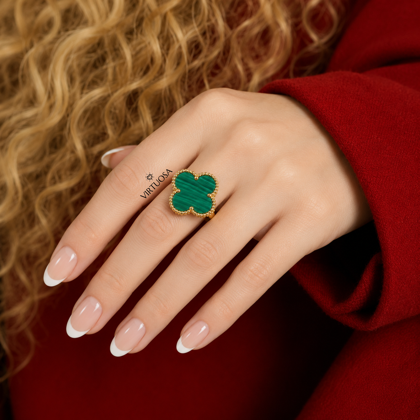 Classic Four Leaf Clover Ring, Large