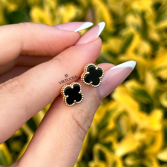 Four Leaf Clover Stud Earrings, Small