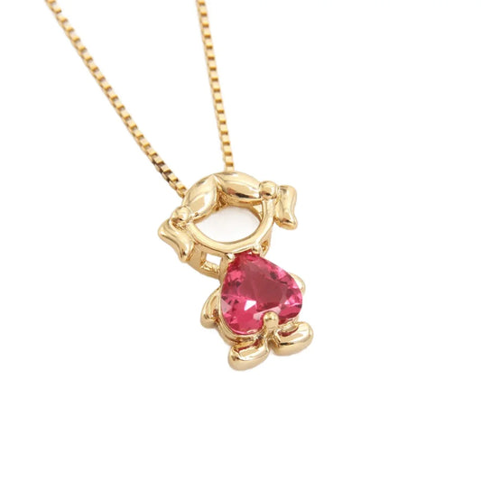 Pink Girl Pendant - ONLY