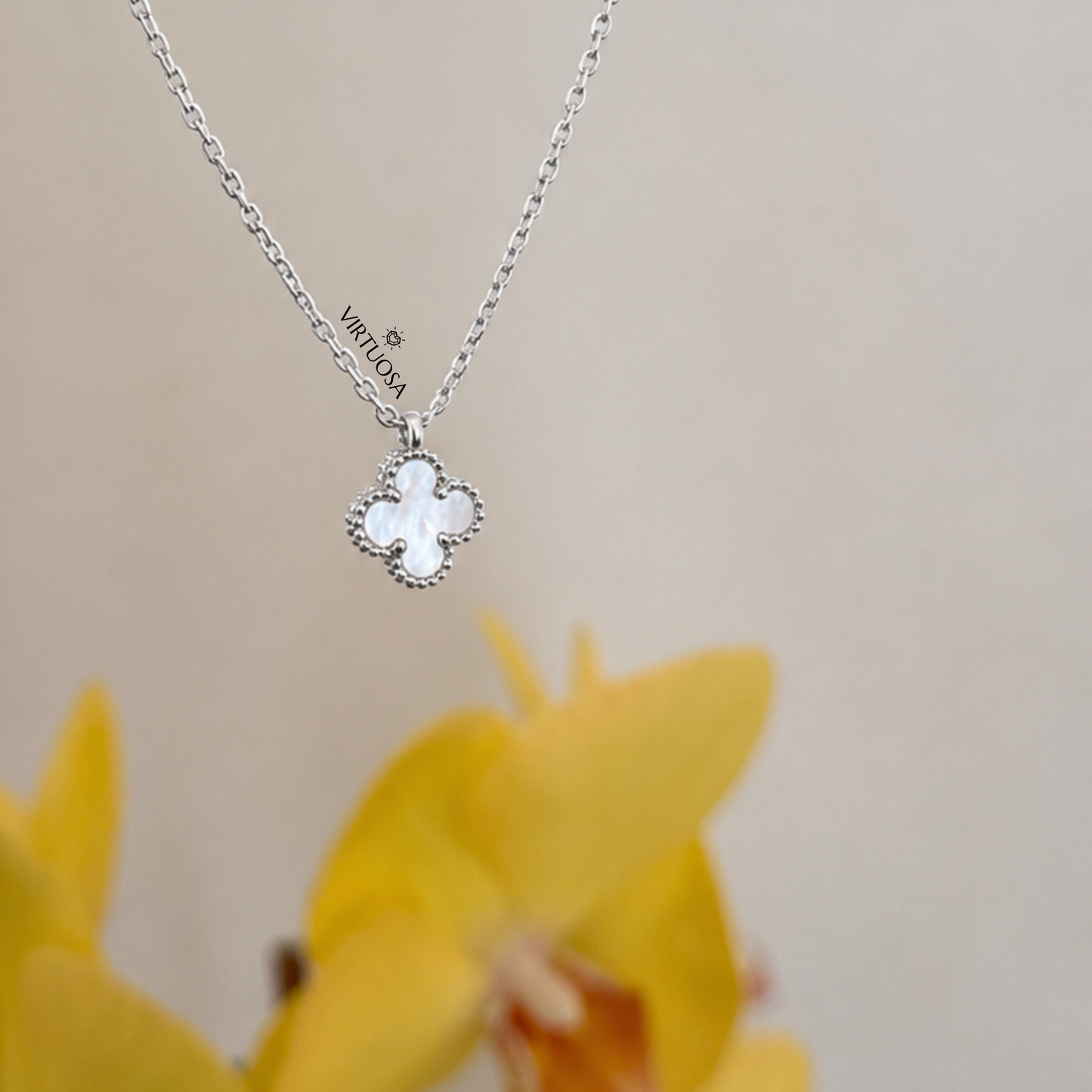 Four Leaf Clover Necklace, Small