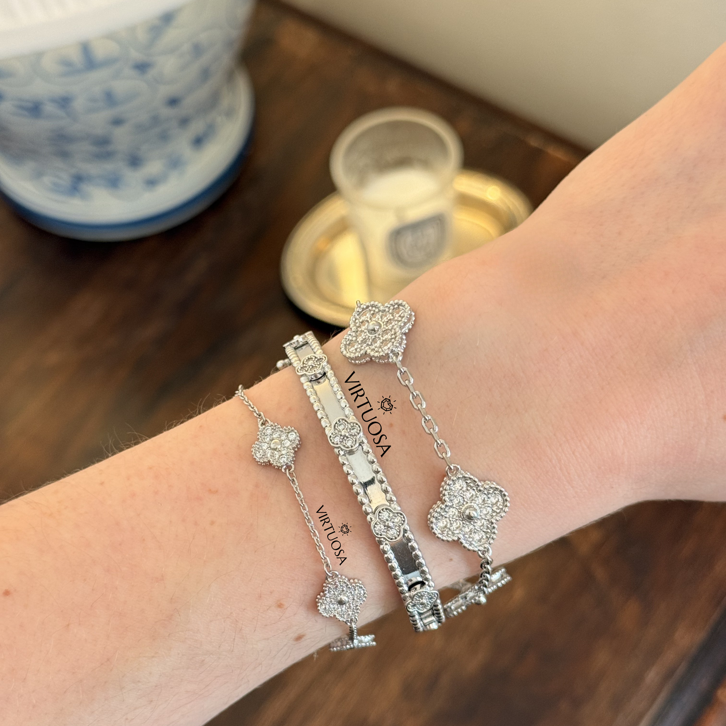 Four Leaf Clover Bracelet, Small