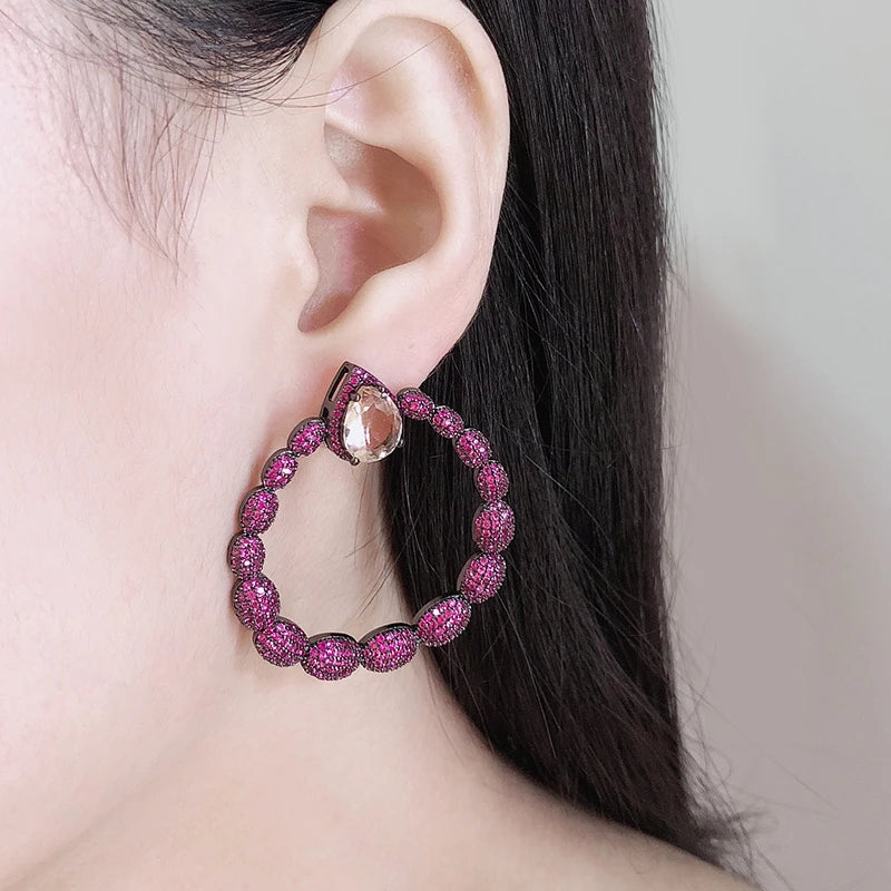 Stacey Pavé Statement Earrings