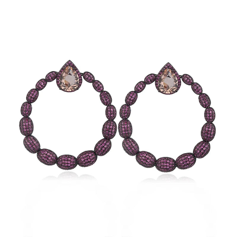 Stacey Pavé Statement Earrings