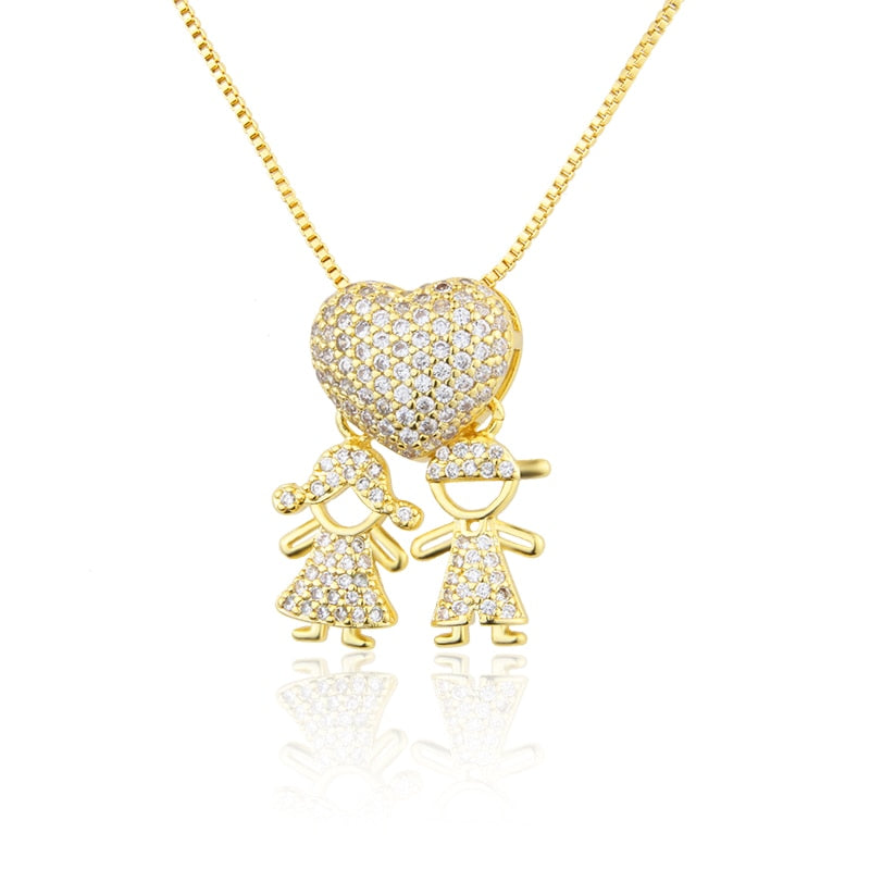 Son daughter necklace discount