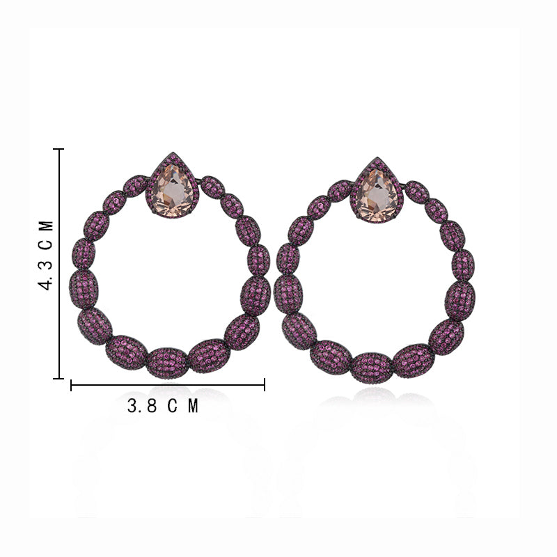 Stacey Pavé Statement Earrings