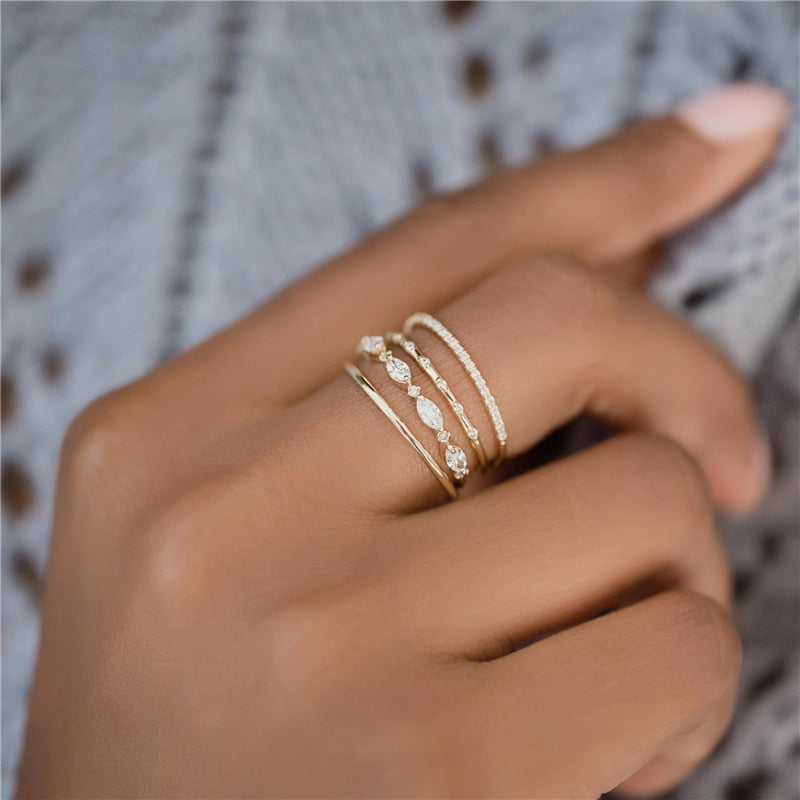 Nelly Navette Stacking Ring