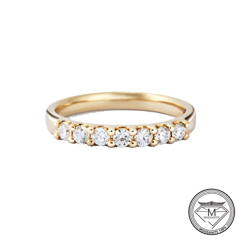 Estella Half Eternity Moissanite Ring